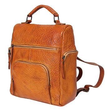 Never Mind Nmbgz125B Backpack Vintage Handmade Genuine Cowhide Leather Women Bag Western Handbag Purse